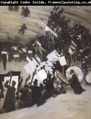 John Singer Sargent Rehearsal of the Pasdeloup Orchestra at the Cirque d'Hiver (mk18)